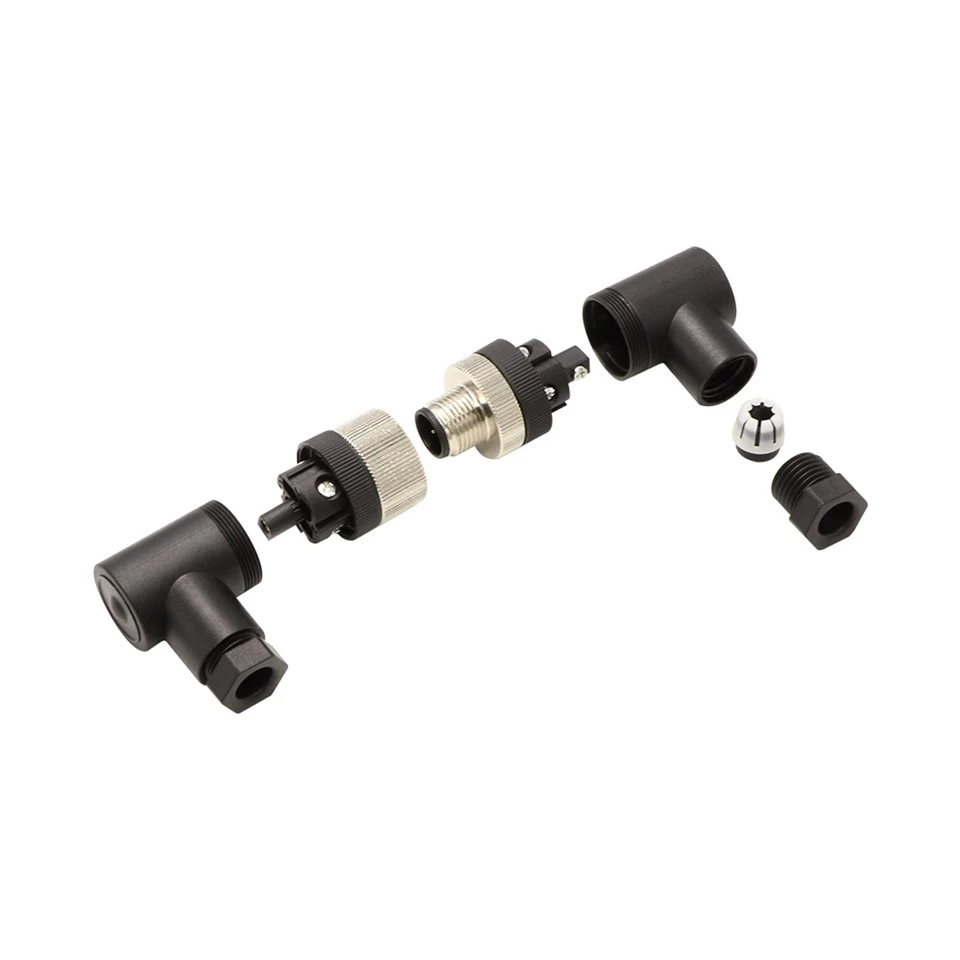 M12 2 Core Quick Assembly Waterproof Connector IP67